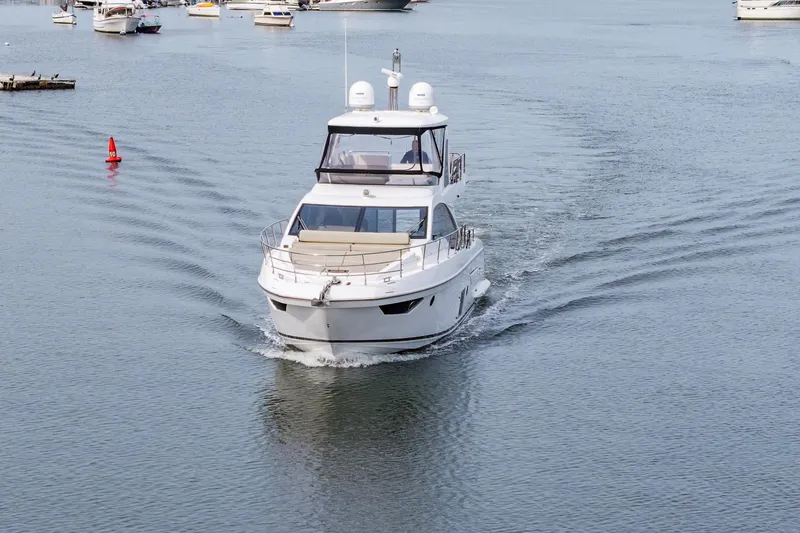 Slide: The Image of Azimut Fly 50 yacht cruising on calm waters, 2020 model. - 23