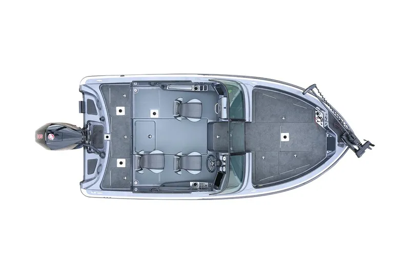 Slide: The Image of 2026 Lund 189 Pro-V GL boat with dual outboard motors on a trailer. - 4