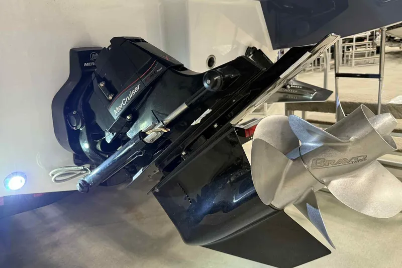 Slide: The Image of 2026 Monterey Elite 27 SD boat with MerCruiser Bravo Three outdrive. - 19