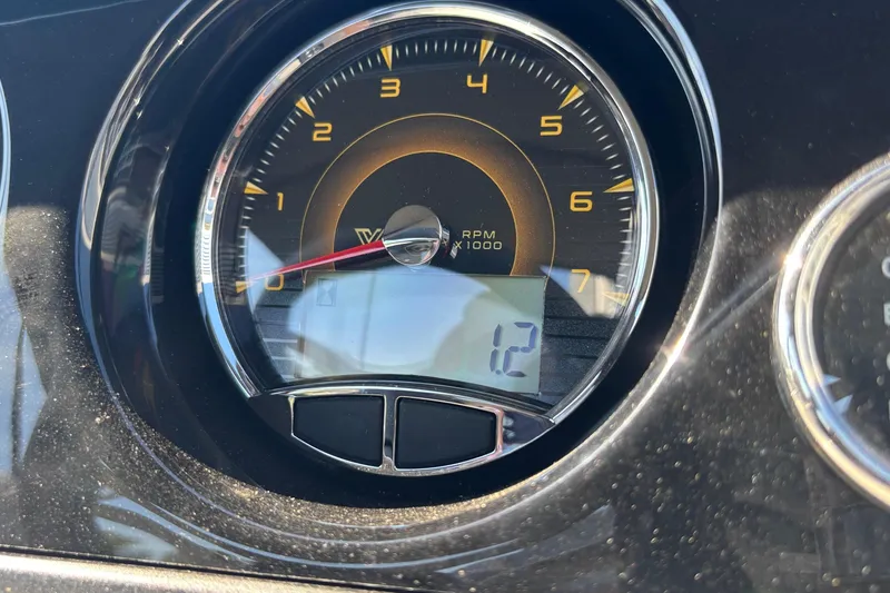 Slide: The Image of Close-up of 2026 Viaggio X24U tachometer displaying 1.2 RPM x1000. - 30