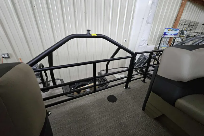 Slide: The Image of 2026 Starcraft SLS 3 R interior with railing and seating, showcasing modern design. - 11