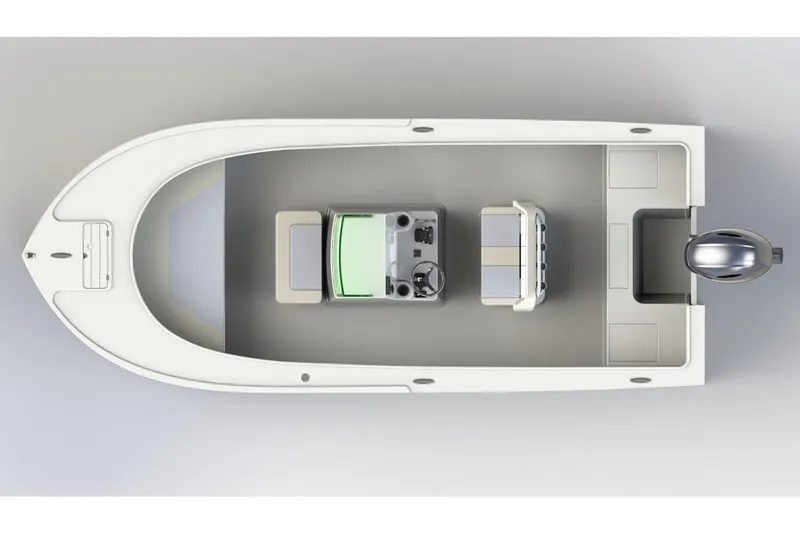 Slide: The Image of Manufacturer Provided Image: Top view of 2018 Parker 2100 Special Edition boat with center console. - 9