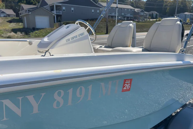 Slide: The Image of 2023 Boston Whaler 130 Super Sport boat with registration number NY 8191 MT. - 6