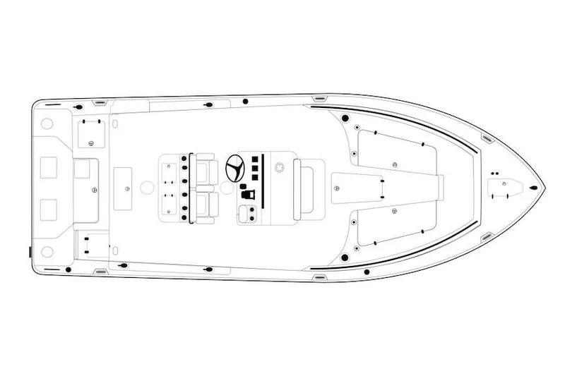 Slide: The Image of 2021 Sea Hunt Gamefish 27 Forward Seating boat docked at marina. - 7