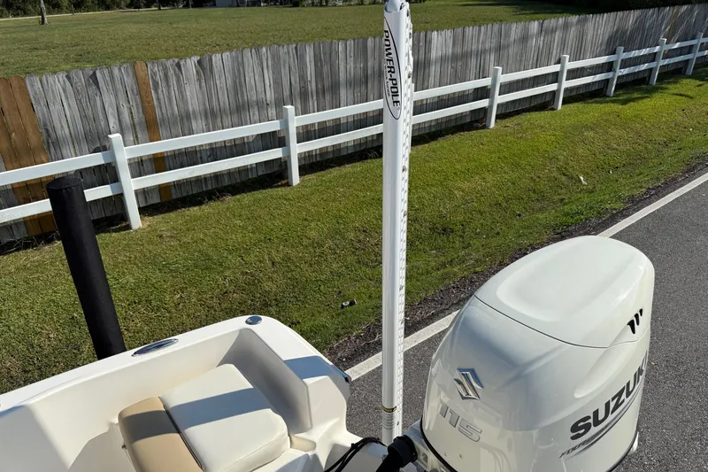 Slide: The Image of 2020 Pioneer 180 Sportfish boat with Suzuki 115 engine and Power-Pole anchor system. - 18