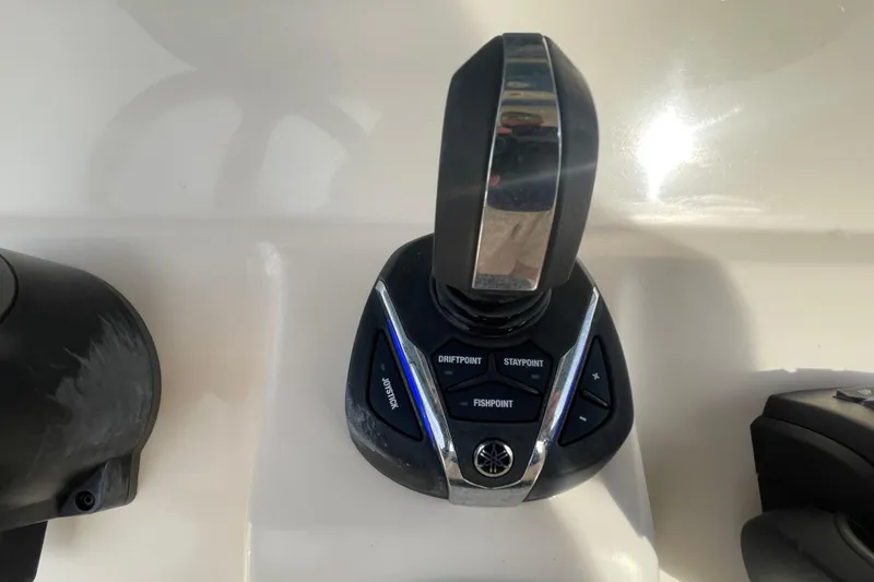 Slide: The Image of Joystick control panel on 2021 Grady-White Canyon 271 boat. - 33