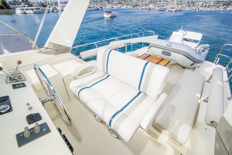 Slide: The Image of Luxurious 2008 North Pacific 43 Pilothouse yacht with spacious deck and comfortable seating. - 28