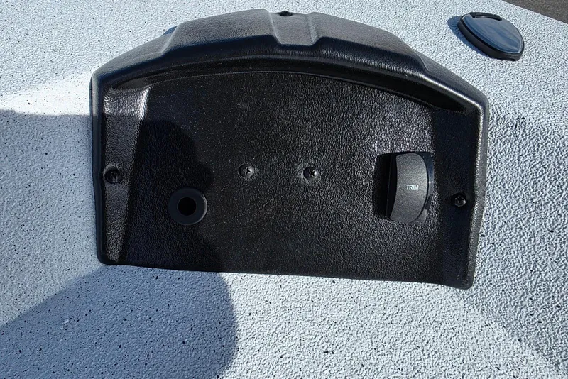 Slide: The Image of Control panel on 2026 Xpress H20B Bay boat with trim switch. - 16