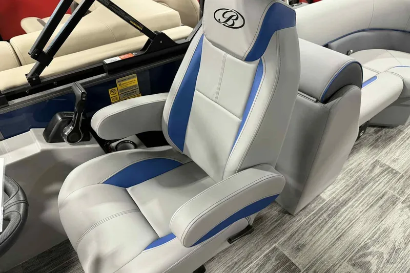 Slide: The Image of Luxurious seating in 2026 Bentley Pontoons Legacy 223 Navigator Full Tube boat. - 22