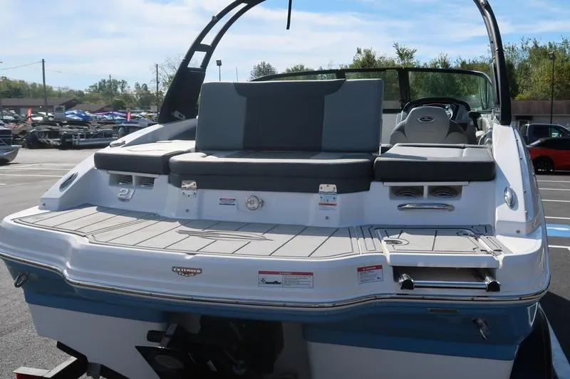 Slide: The Image of Interior view of 2026 Chaparral 21 SSi boat, featuring sleek design elements. - 11