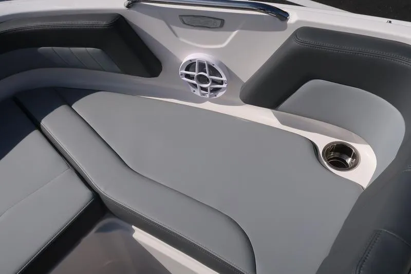 Slide: The Image of 2026 Chaparral 21 SSi boat interior door with latch and hinges. - 25