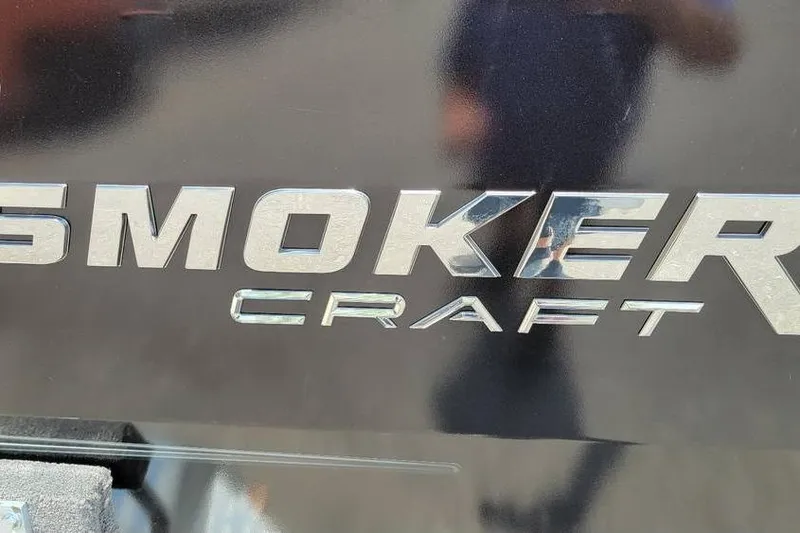 Slide: The Image of Smoker Craft Phantom 20 X2 OS 2025 logo on a reflective surface. - 9