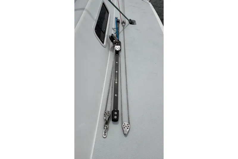 Slide: The Image of Deck of 2008 J Boats J/122 sailboat with rigging and hardware. - 13