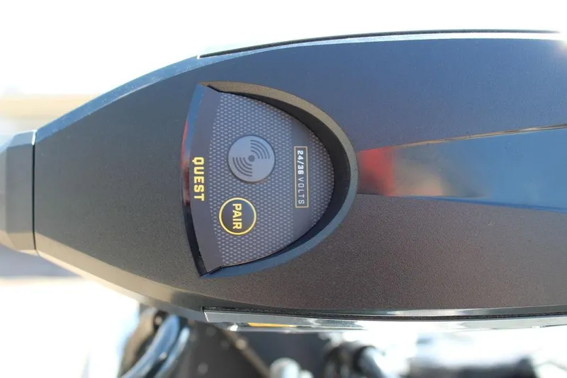 Slide: The Image of Close-up of 2026 Skeeter FXR21 FLEX control panel with pairing feature. - 11