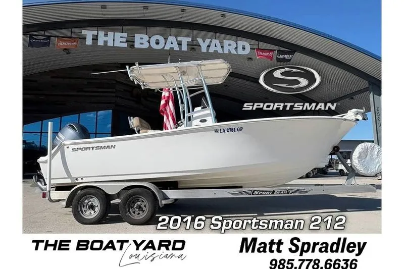 The Image of 2016 Sportsman Open 212 Center Console boat at The Boat Yard, Louisiana. - 0