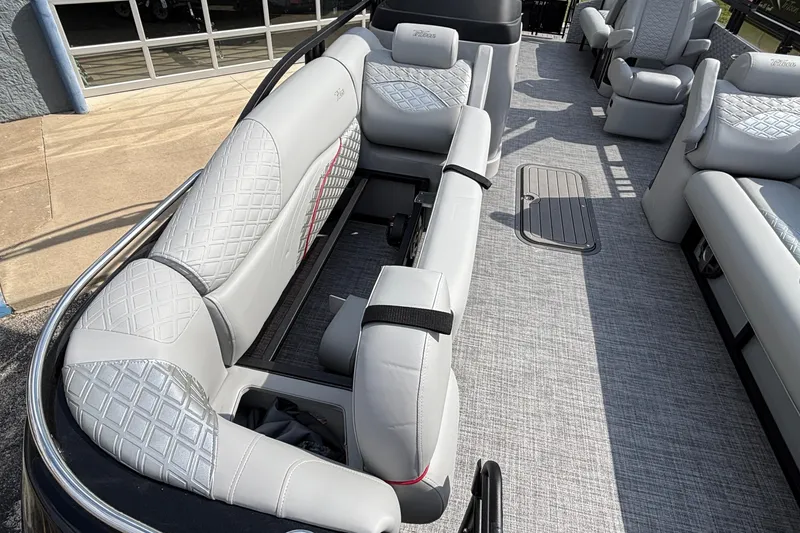 Slide: The Image of Luxurious interior of 2026 JC Sporttoon 26TT pontoon boat with plush seating. - 30