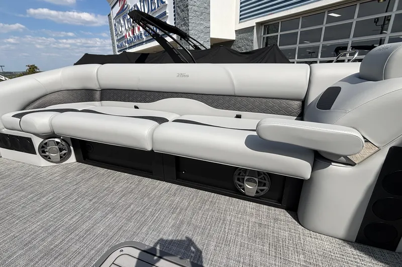 Slide: The Image of Luxury seating on 2026 JC NEPTOON 27TT SPORT boat, featuring sleek design and premium materials. - 27
