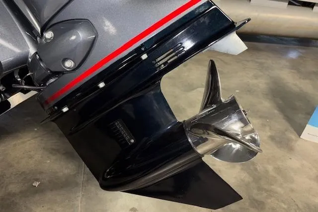 Slide: The Image of 2026 Xpress H18 Bass boat motor with sleek propeller design. - 9