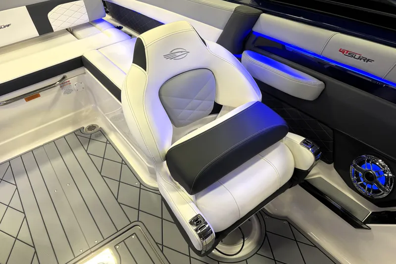 Slide: The Image of 2026 Chaparral GTS 6 boat interior with luxurious seating and modern design. - 15