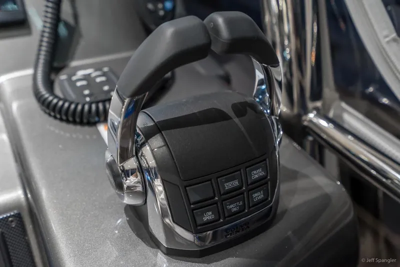 Slide: The Image of Engine room of 2017 Riviera 43 Flybridge with Volvo Penta IPS 600 engine. - 37