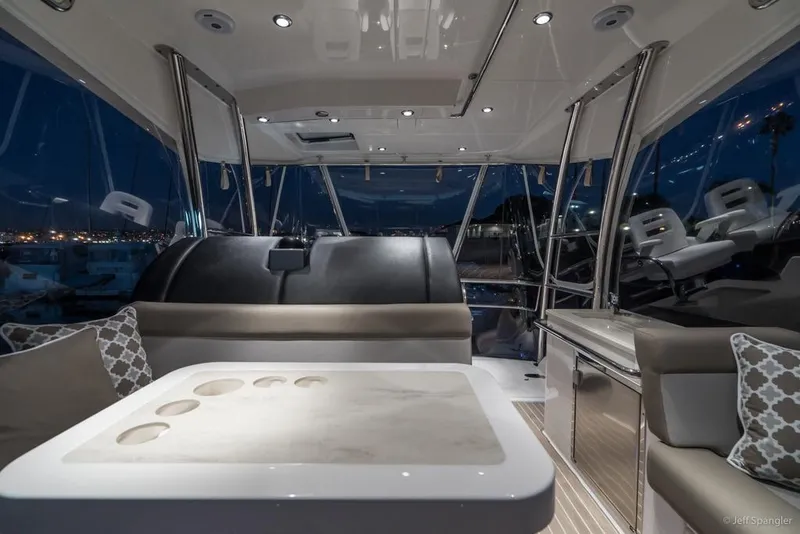 Slide: The Image of Engine room of 2017 Riviera 43 Flybridge with Cummins Onan generator. - 41