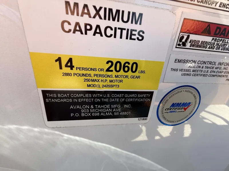 Slide: The Image of Avalon 25' LSZ Platinum Versatile Rear Bench Windshield w/ 200HP Mercury! 2026 - 16