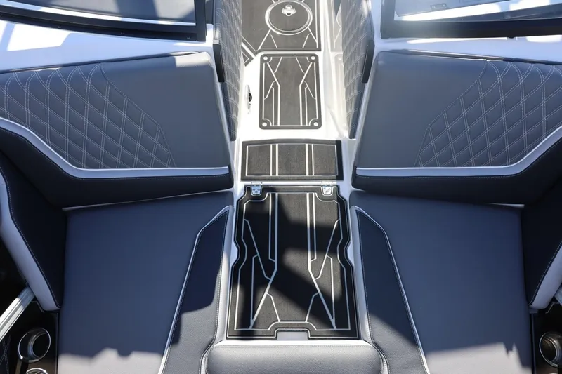 Slide: The Image of Luxurious interior of 2026 Tigé 22RZX boat with sleek seating and modern design. - 61