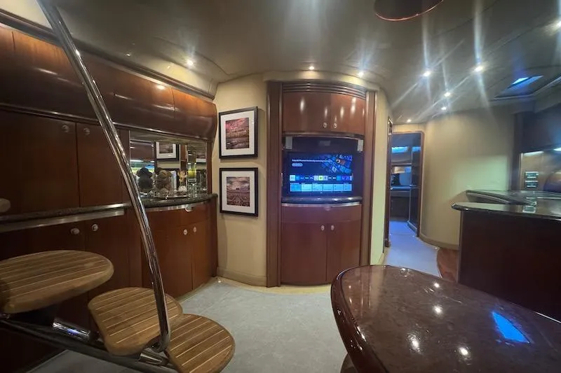 Slide: The Image of Luxurious interior of 2005 Sea Ray 500 Sundancer yacht with modern amenities and elegant design. - 41