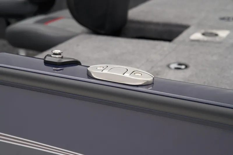 Slide: The Image of 2026 Tracker Pro Guide V-175 Combo boat interior with motor, featuring spacious deck and storage. - 28