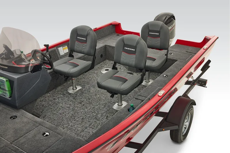 Slide: The Image of 2026 Tracker Pro Guide V-16 SC boat interior storage compartment. - 18