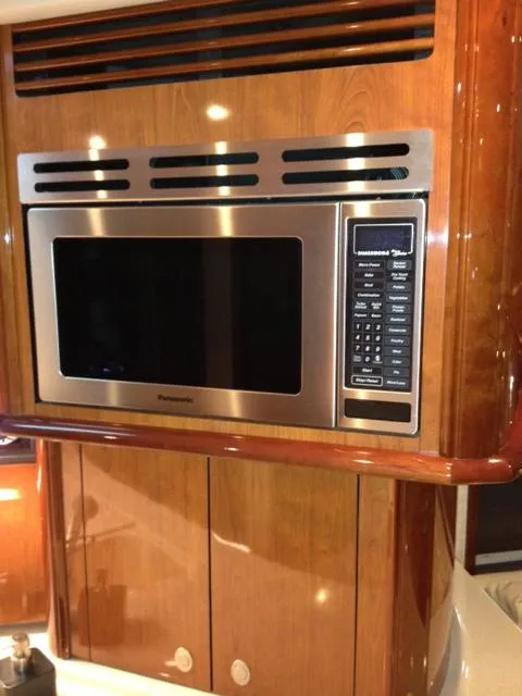 Slide: The Image of Built-in microwave in 2004 Sea Ray 500 Sundancer yacht kitchen. - 8