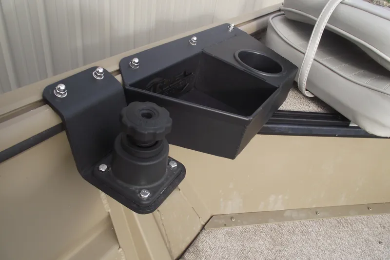 Slide: The Image of 2022 SeaArk DXS 1548 DKLD boat accessory mount with cup holder and storage. - 14