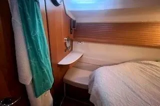 Slide: The Image of Forward Owner's Stateroom bench seating. - 34