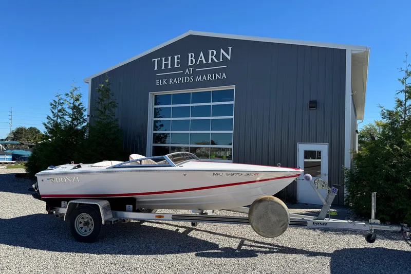 The Image of 2001 Donzi 16 Classic boat on trailer at Elk Rapids Marina. - 1