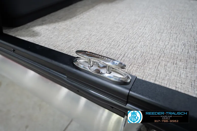 Slide: The Image of 2026 Bennington 22 ML boat cleat on textured deck surface. - 59