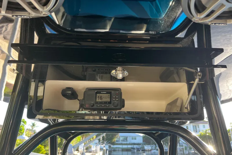 Slide: The Image of 2025 Concept 27' Open Deck boat with Garmin marine electronics and audio system. - 26