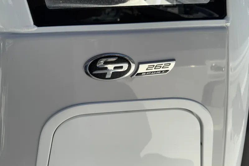 Slide: The Image of 2025 Sea Pro 262 Offshore boat emblem on a sleek, modern surface. - 26