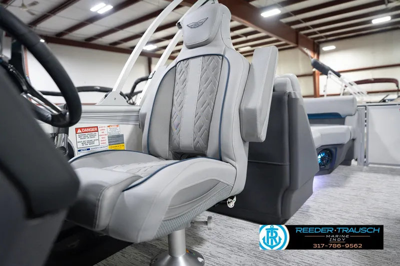 Slide: The Image of 2026 Bennington 22 MFB boat interior with luxurious seating and modern design. - 43
