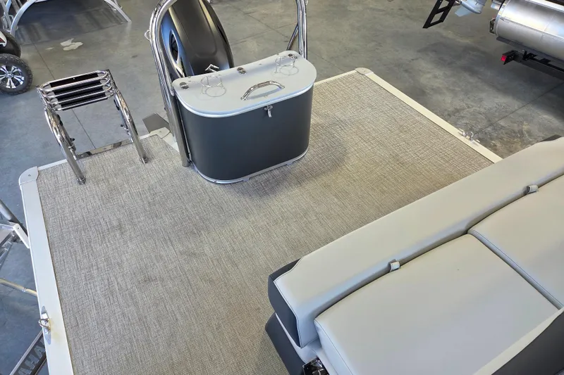 Slide: The Image of 2026 Avalon LSZ 2185 Cruise Rear Bench with sleek seating and modern design. - 12