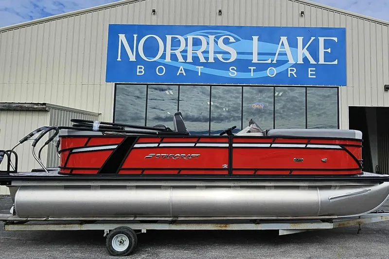 The Image of 2026 Starcraft EXS 3 pontoon boat at Norris Lake Boat Store. - 3