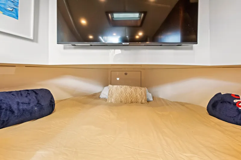 Slide: The Image of Cozy cabin interior with TV, pillows, and soft lighting on a 2014 Release Walkaround. - 47