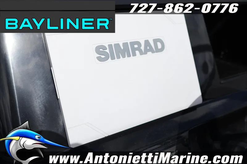Slide: The Image of 2026 Bayliner V20 boat featuring Simrad electronics, contact Antonietti Marine for details. - 20