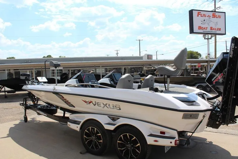 Slide: The Image of 2021 Vexus VX20 boat at Fun-n-Sun Boat Sales dealership. - 2