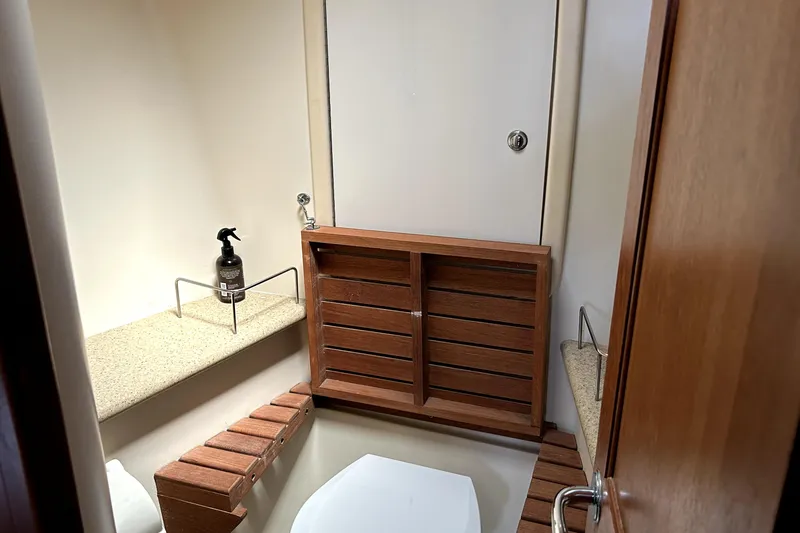 Slide: The Image of Control panel of 2007 Hunter 41 Deck Salon sailboat with communication devices. - 17