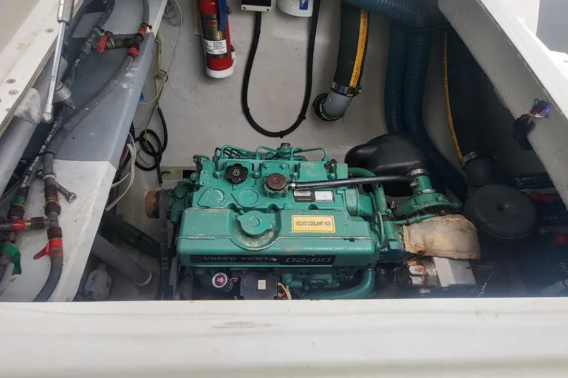 Slide: The Image of Engine compartment of 2018 Fountaine Pajot Helia 44 with Volvo Penta D2-60 engine. - 18