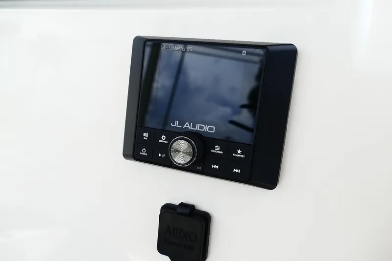 Slide: The Image of JL Audio MediaMaster S5 on 2026 Pioneer 220 Bay Sport boat dashboard. - 41
