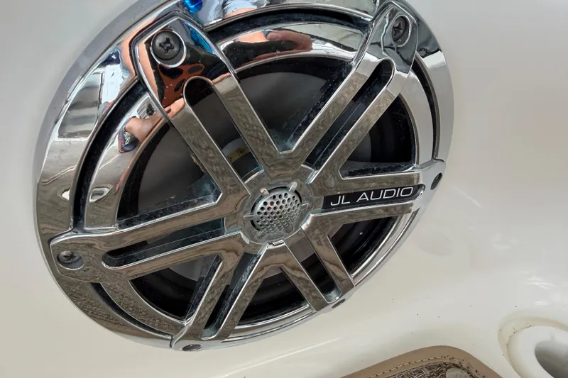 Slide: The Image of JL Audio speaker on 2017 Formula 350 Crossover Bowrider boat. - 34