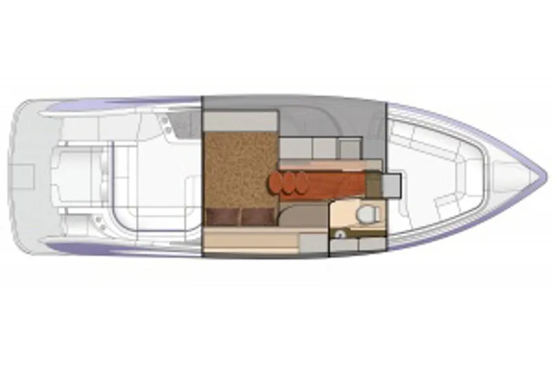 Slide: The Image of Manufacturer Provided Image: 2017 Formula 350 Crossover Bowrider floor plan layout. - 36
