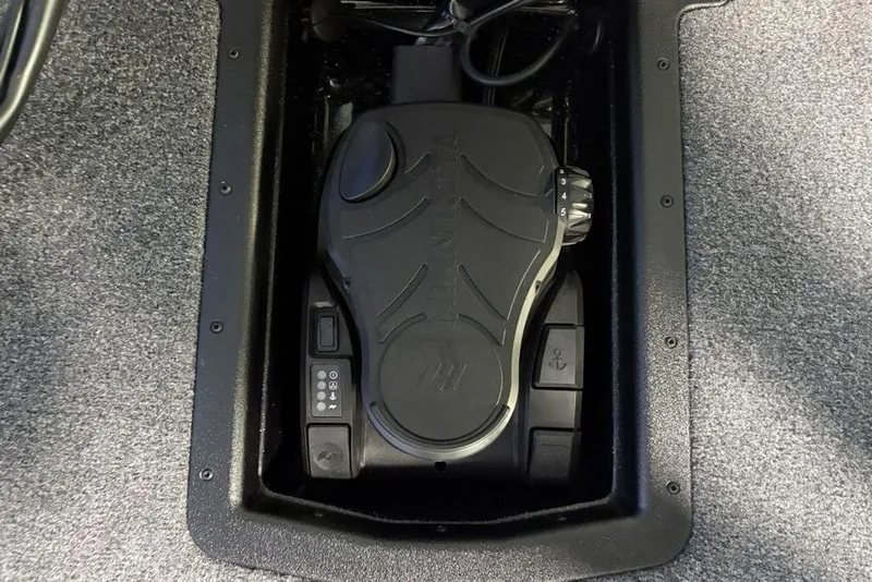 Slide: The Image of Foot pedal control in 2026 Phoenix 721 ZXL boat, featuring multiple settings and buttons. - 8