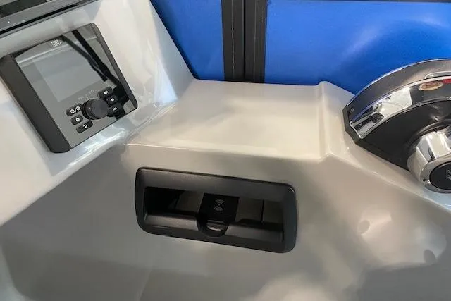 Slide: The Image of Control panel of 2026 Bentley Pontoons Legacy 223 Swingback with modern features. - 10